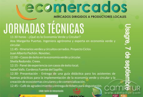 Usagre acogerá el primer Ecomercado CICLOS el 7 de septiembre